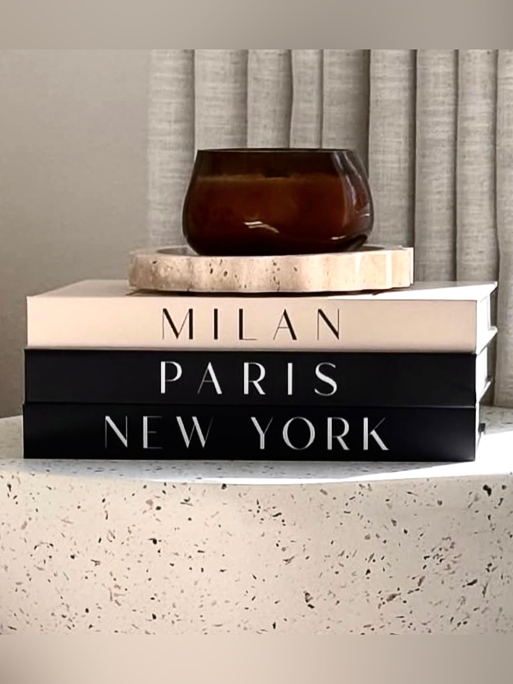 Fashion Fake Decorative Books for Home Decor, Coffee Table, Hardcover, Set of 3
